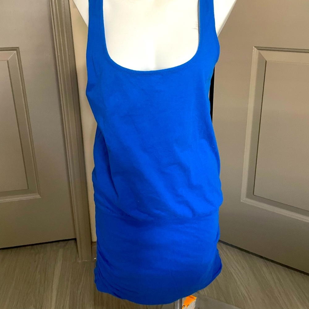 Electric blue cotton dress